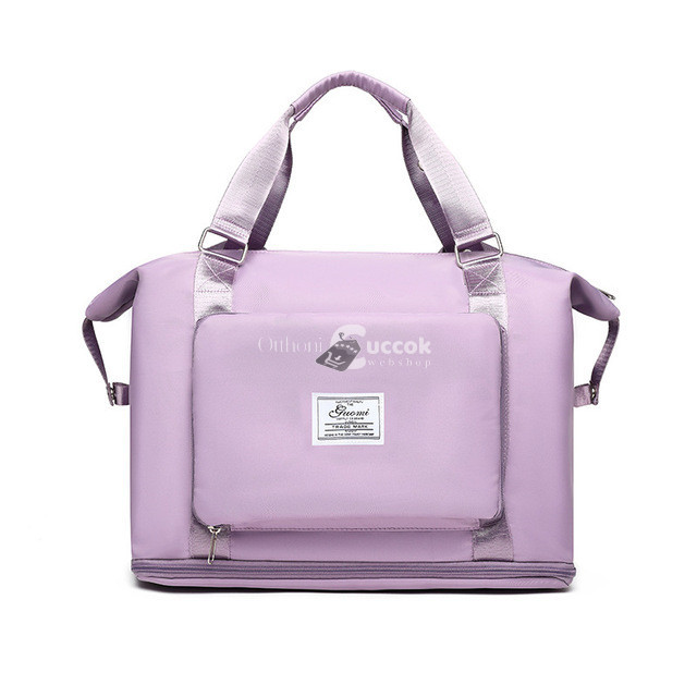Összehajtható, bővíthető hátizsák, vízálló hátizsák - - világos lila