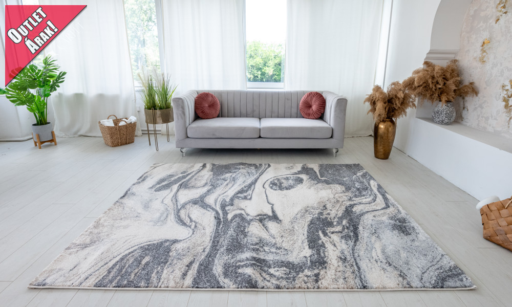Florance Art (D.Grey) modern szőnyeg 120x170cm Bézs-Szürke