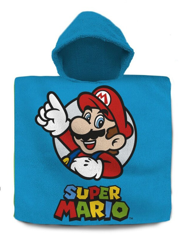 Super Mario Victory strand törölköző poncsó 60x120 cm