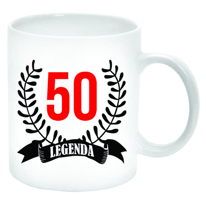 50 Legenda (tetszőleges évszámmal) Bögre (másik oldalára saját fotó és felirat kérhető)