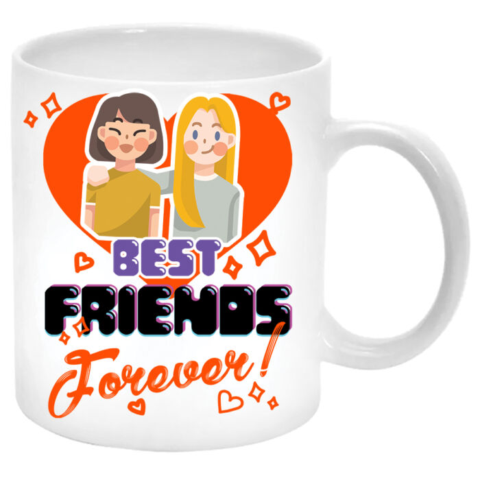Best Friends Forever (Legjobb barátok örökké)... Bögre (másik oldalra saját fotó és felirat kérhető)