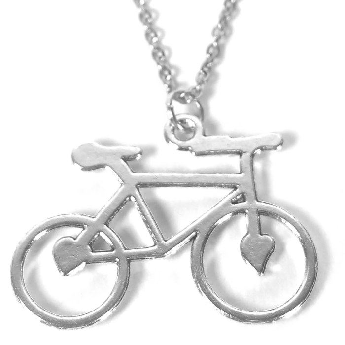 Bicikli medál lánccal vagy kulcstartóval