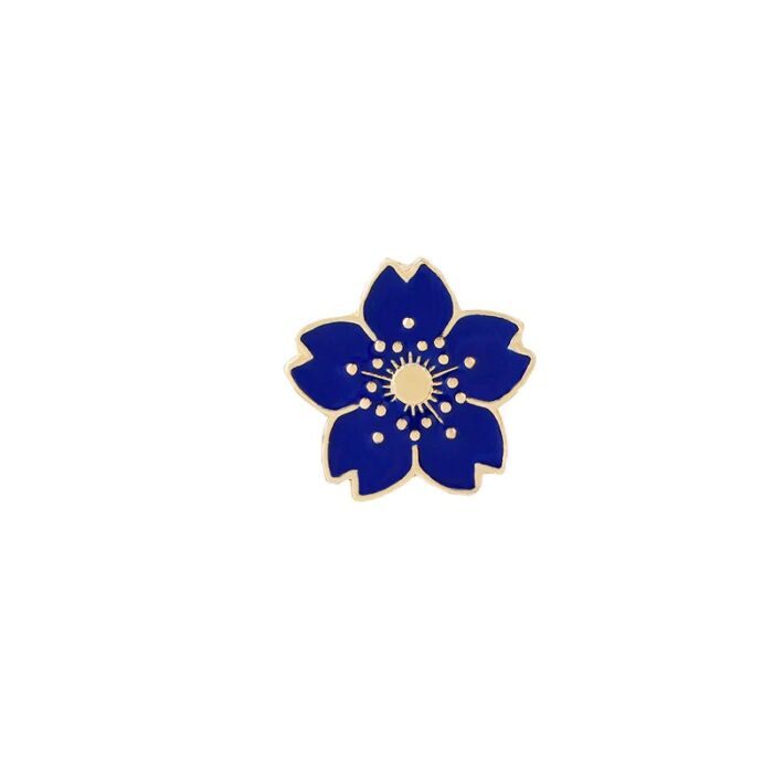 Kék virág kitűző