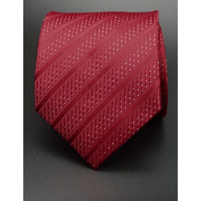 Piros, csíkos nyakkendő