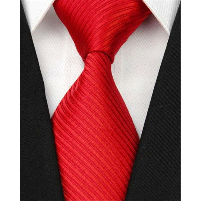 Pirosas bordó nyakkendő, bordázott
