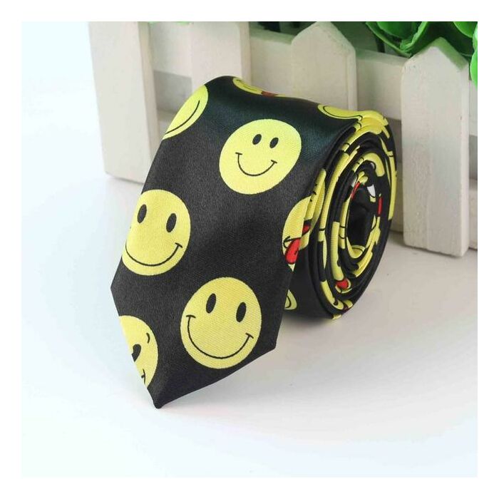 Smiley mintás nyakkendő