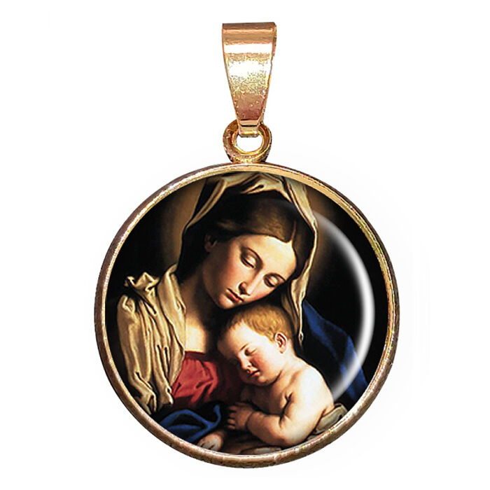 Szűz Mária – medál, választható ékszerre vagy kulcstartóra (több képből választhatsz)
