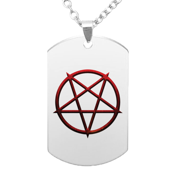 Védelmező Pentagramma medál lánccal, választható több formában és színben