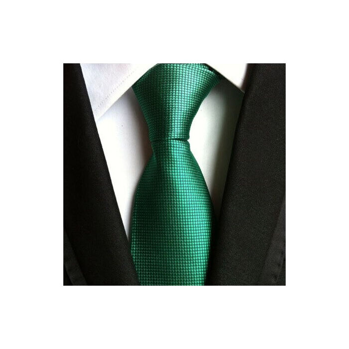 Zöld apró mintás selyemhatású nyakkendő