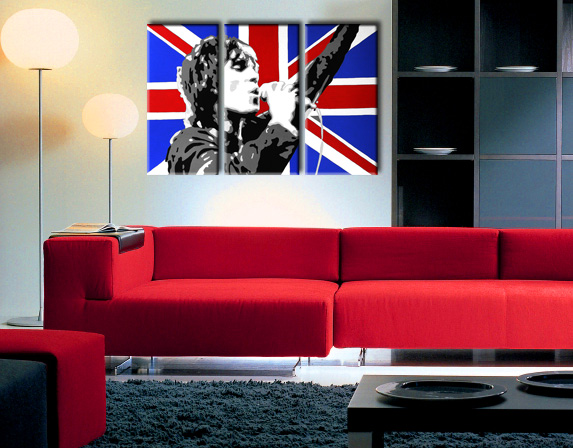 Kézzel festett vászonképek POP Art Ian Brown  ib4  (POP ART)