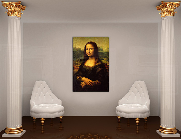 Vászonkép MONA LISA  Leonardo Da Vinci   (reprodukció 100x150)