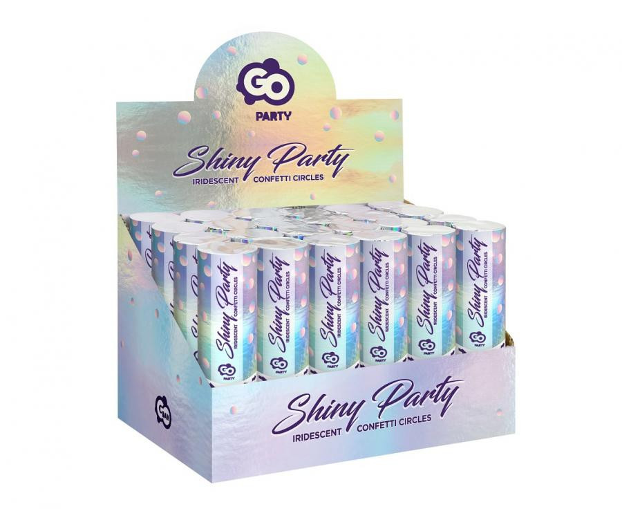 Shiny Party, Színes konfetti kilövő 15 cm