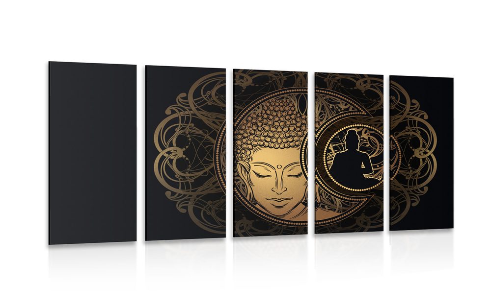5-részes kép a Buddha harmonikus ereje