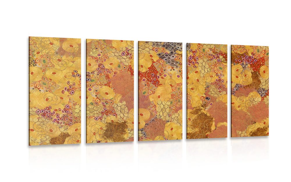 5-részes kép kép absztrakció G. Klimt ihlette