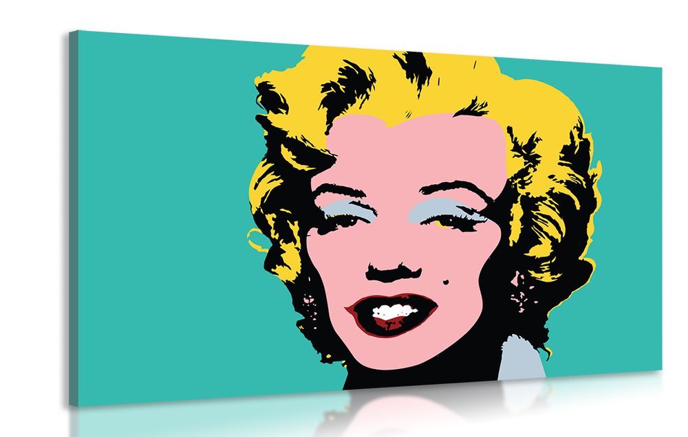 Az ikonikus Marilyn Monroe képe pop art designban