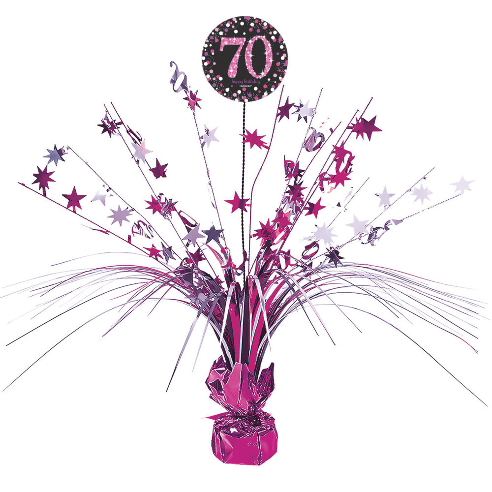 Happy Birthday Pink 70 asztaldísz 45,7 cm