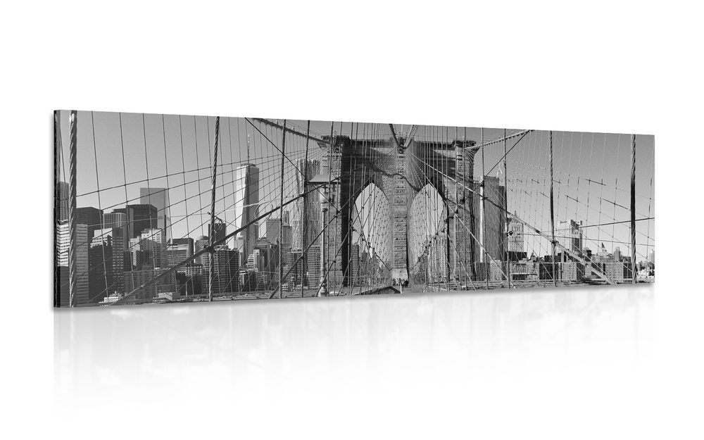 Kék Manhattan híd  New Yorkban fekete fehérben