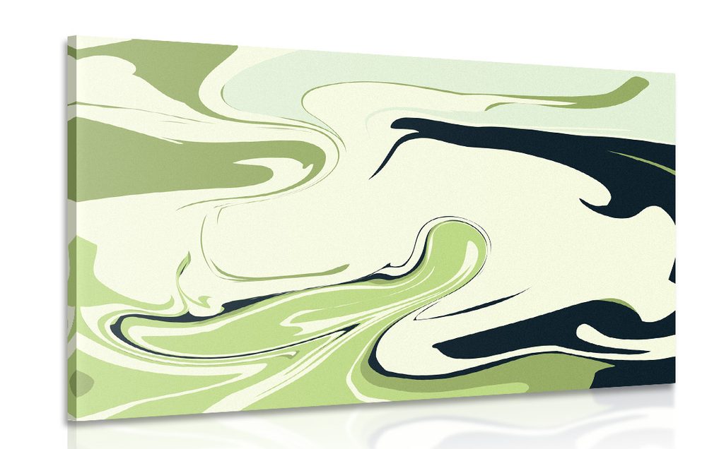 Kép absztrakt minták különféle felületeken zöldben