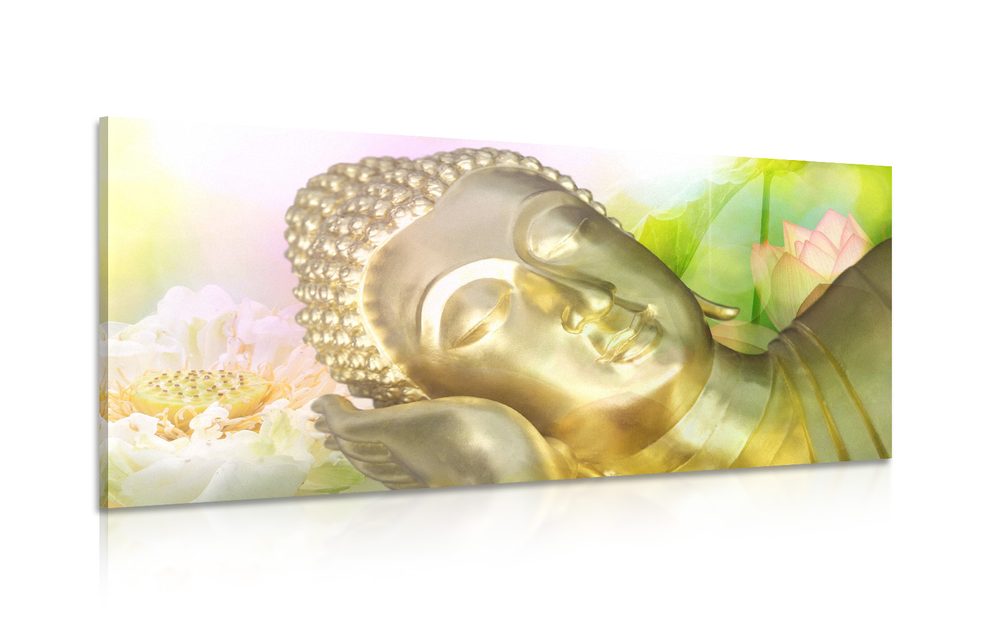 Kép alvó Buddha