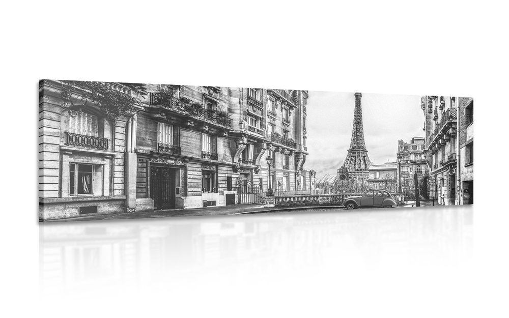 Kép Eiffel töröny Párizsban fekete fehérben