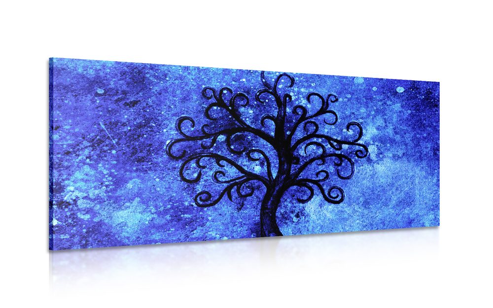 Kép életfa kék háttérben