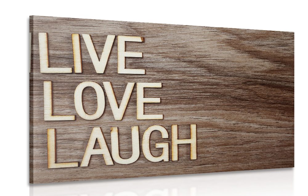 Kép felirattal - Live Love Laugh