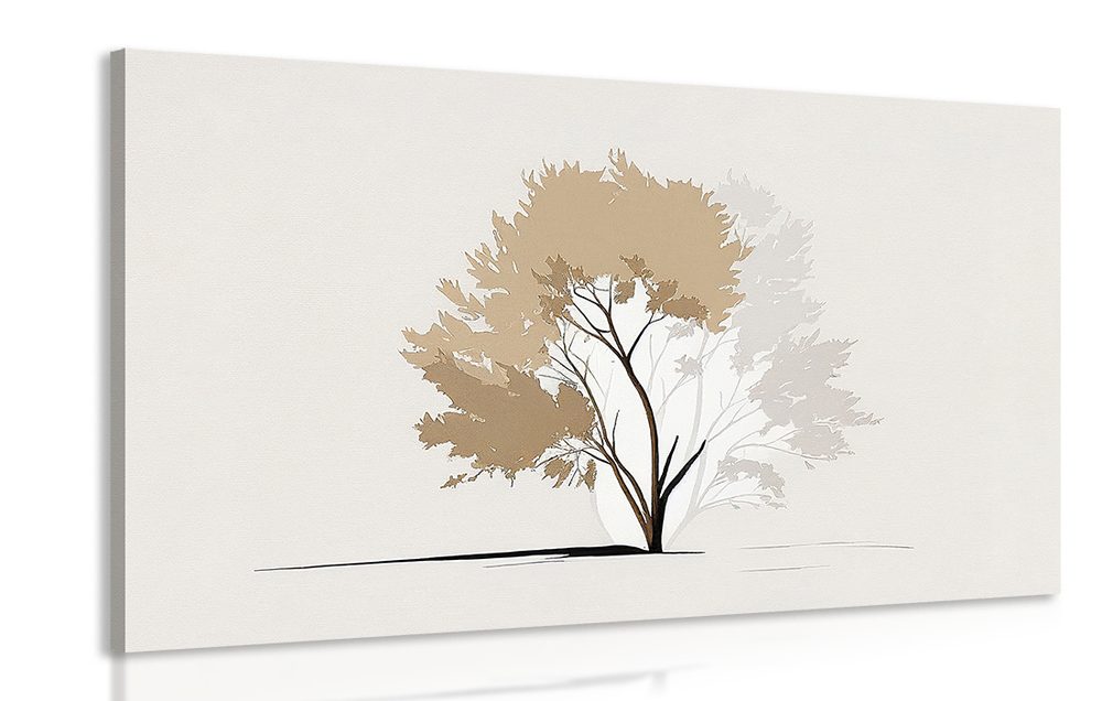 Kép minimalista fa levelekkel