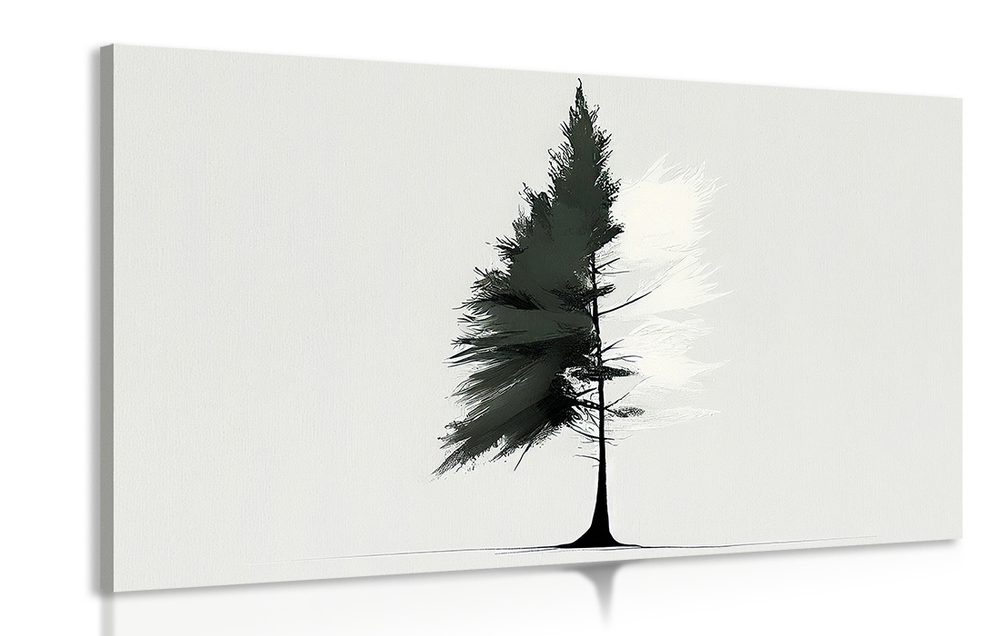 Kép minimalista fenyőfa