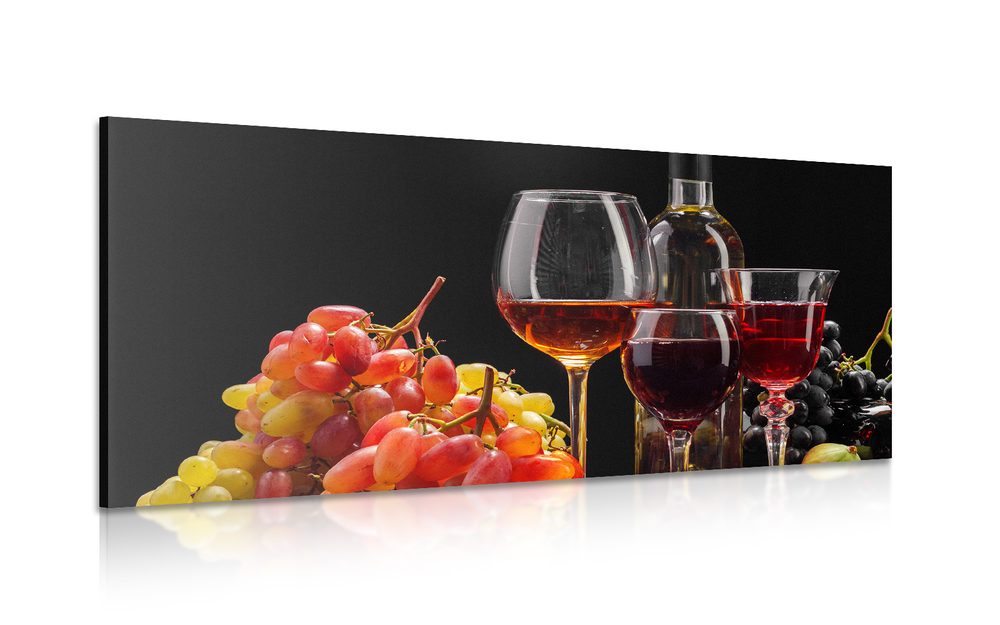 Kép olasz bor és szőlő