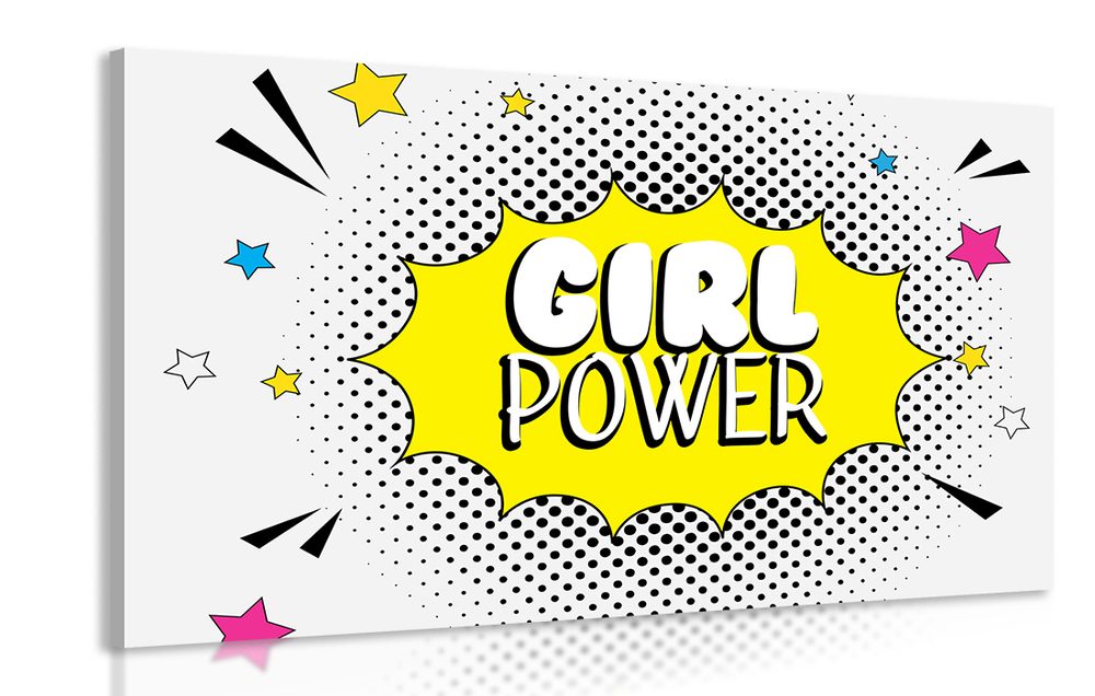 Kép pop art felirattal - GIRL POWER
