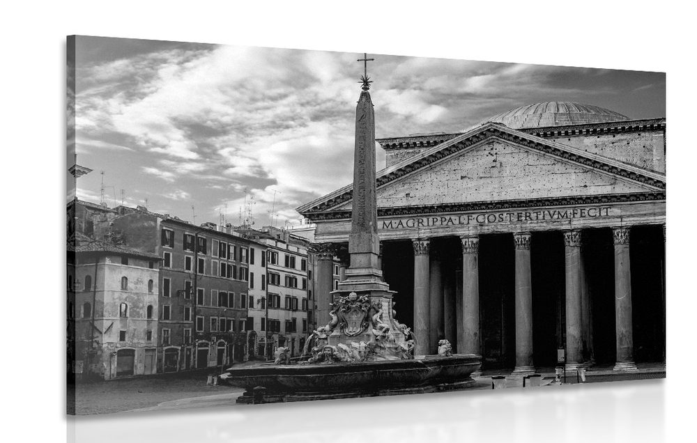 Kép Római bazilika fekete fehérben