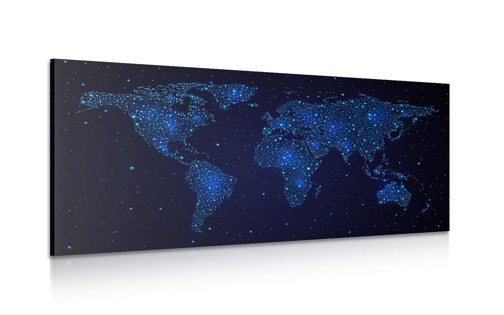 Kép világ térkép éjszakai égbolt