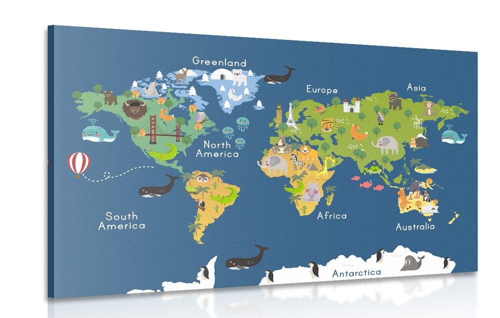 Kép világ térkép gyermekek számára