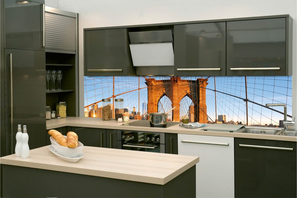 Öntapadó konyha fotótapéta Brooklyn Bridge