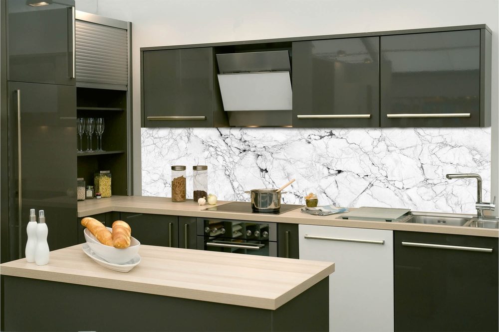Öntapadó konyha fotótapéta halvány márvány