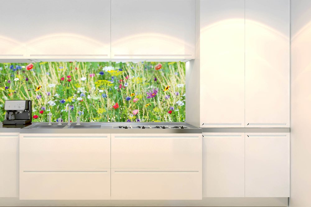 Öntapadó konyha fotótapéta mezei virágok