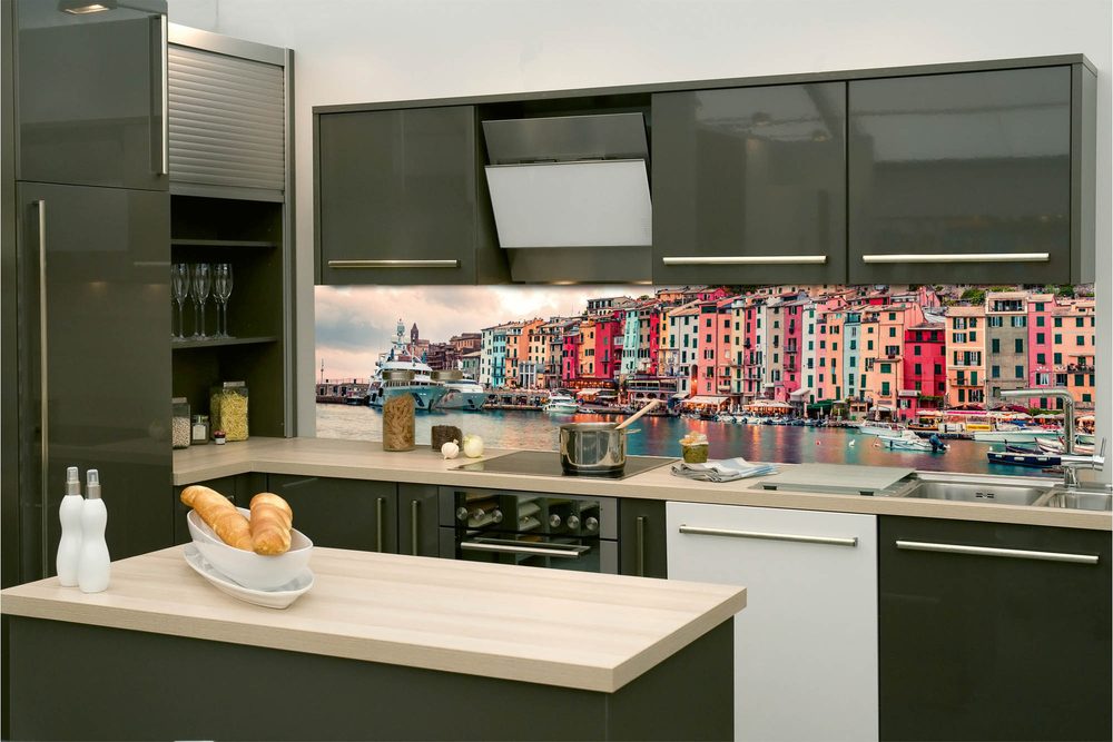 Öntapadó konyha fotótapéta olaszPortovenere
