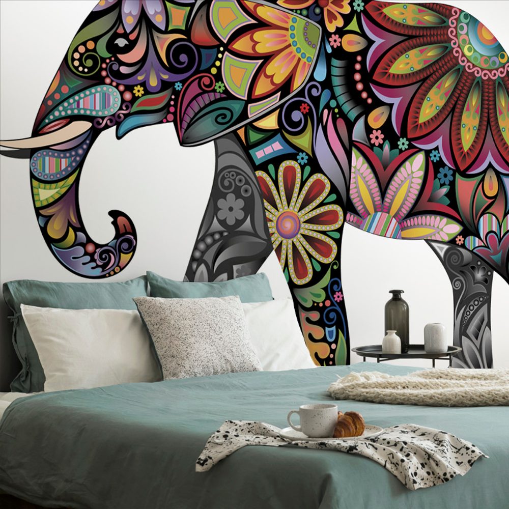 Öntapadó tapéta harmóniával teli elefánt