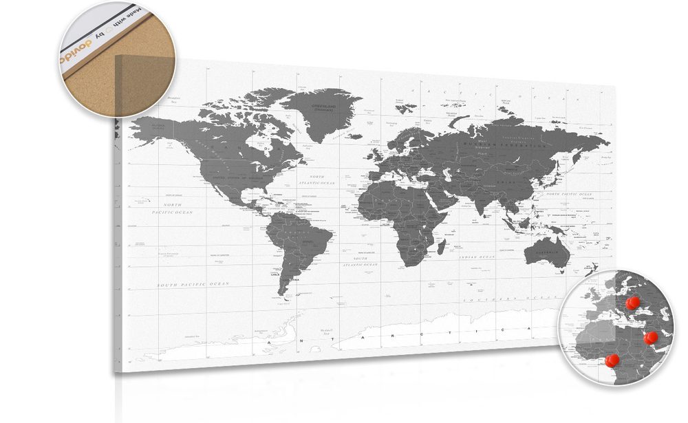 Parafa kép politikus térkép fekete fehérben