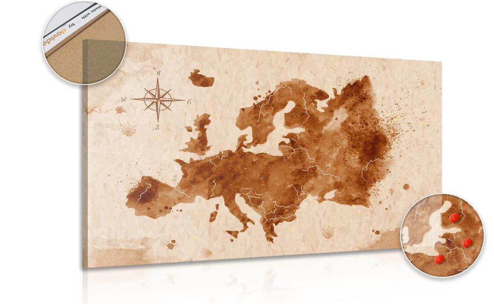 Parafa kép Retro Európa térképe