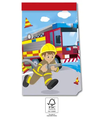 Tűzoltó Rescue papírzacskó 4 db-os FSC