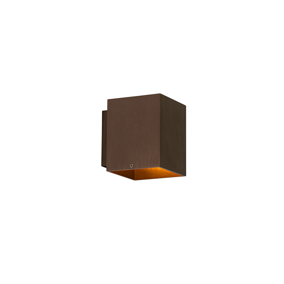 Modern falilámpa sötét bronz négyzet alakú - Sola