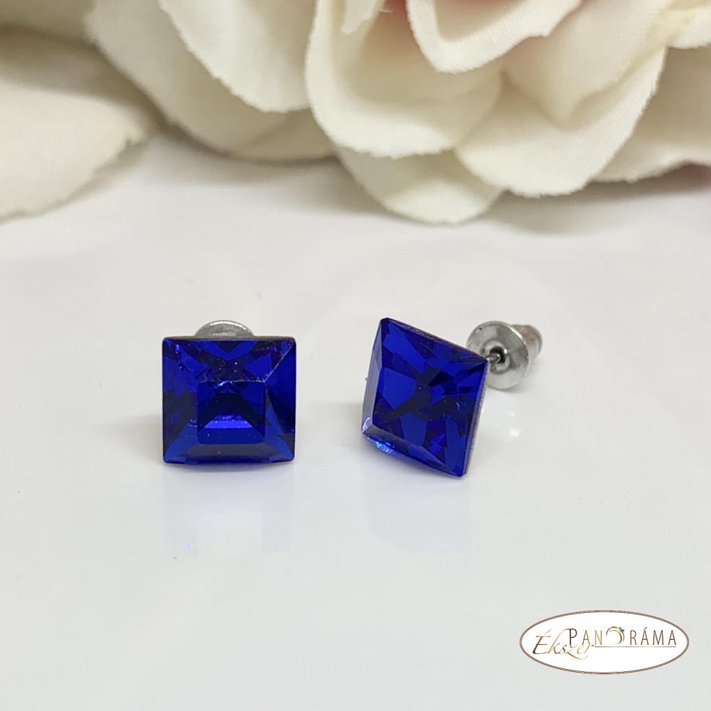 Swanis®  kristállyal készült fülbevaló- Crystal majestic blue