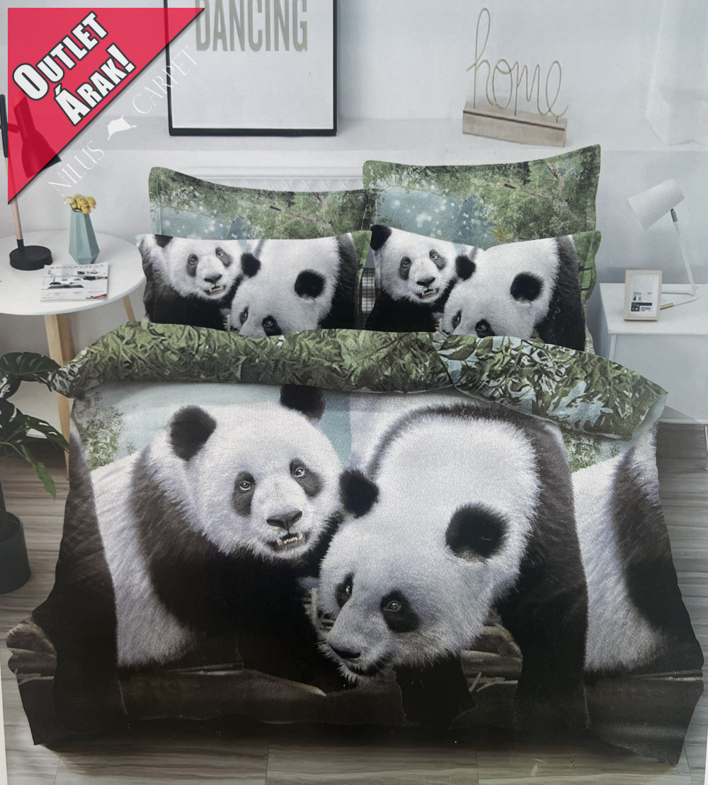 Animals panda macis ágynemű garnitura 7 részes
