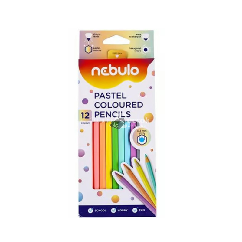 Nebulo pasztell színes ceruza készlet 12 db-os