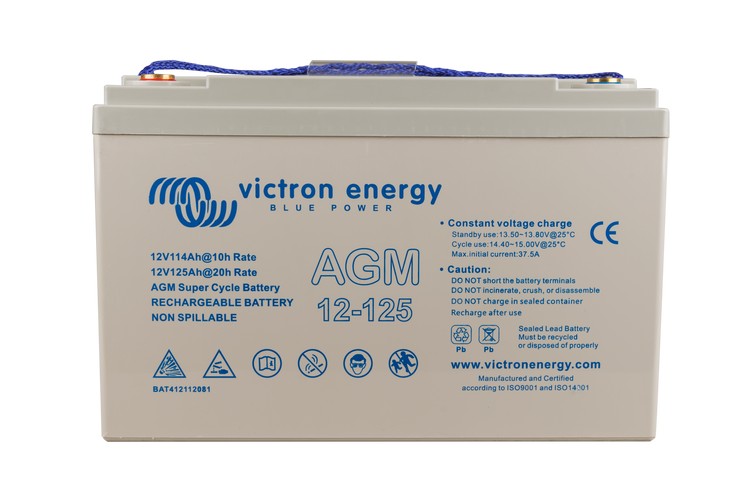 Victron Energy 12V/125Ah AGM Super Cycle ciklikus / szolár akkumulátor