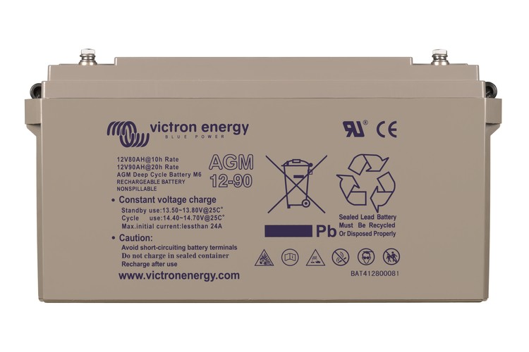 Victron Energy 12V/90Ah AGM Deep Cycle (M6) ciklikus / szolár akkumulátor