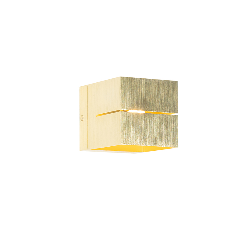 Modern falilámpa arany 9,7 cm - Transfer Groove