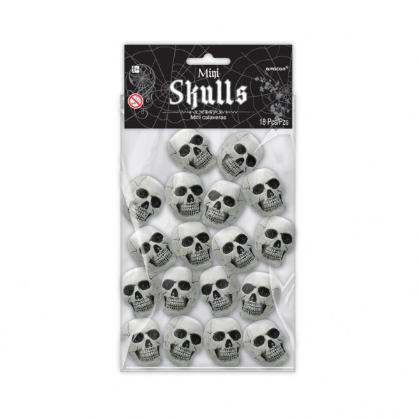Skulls, Kopnyák mini dekoráció 18 db-os
