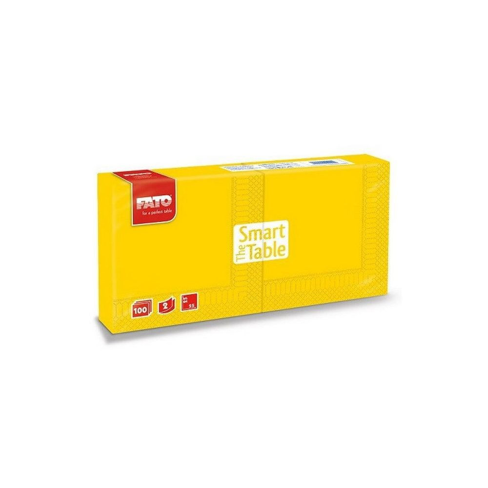Fato Szalvéta 24x24cm sárga 2 rétegű 100 lap/csomag 